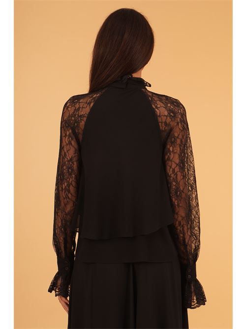 Camicoa con pizzo Love To Love by Gai Mattiolo | LT102NERO